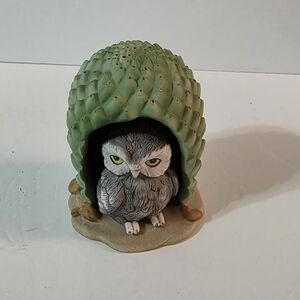 Vintage Woodland Surprise Owl Figurine